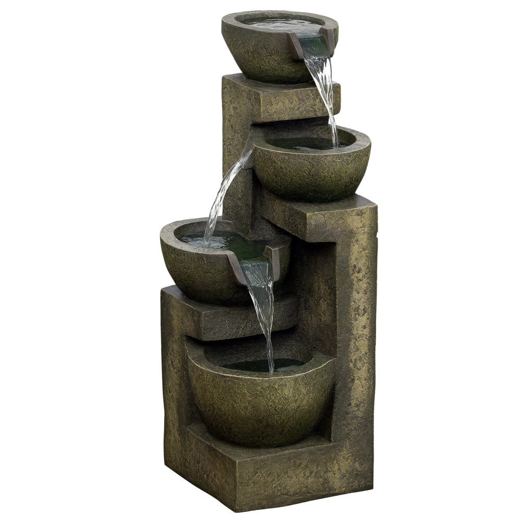 Fontana a Cascata 4 Livelli ¨C zephmum ¨C Multicolor 25x24x60 cm