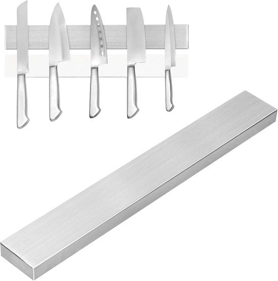 Magnetico per tenere a posto le misure da 30 cm, striscia magnetica per misure, striscia magnetica in acciaio inossidabile, piatto magnetico per parete, senza perforazione necessaria, magnetico superforte, adatto per tutte le misure.