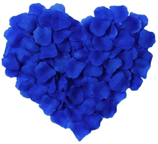 Decorazioni di plastica a forma di rosa - Decorazione per matrimonio - 1000 pezzi - Blu scuro - Decorazione per San Valentino - Ideale per matrimonio e eventi
