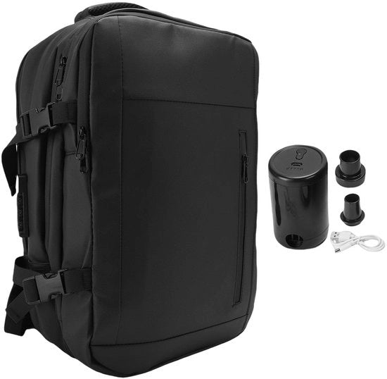 Zaino espandibile 36-55L - Zaino a vuoto - Porta laptop fino a 17,3 pollici - Copertina in oxford - 30x45x20/28cm - Peso ridotto 1650g - Zaino a tracolla