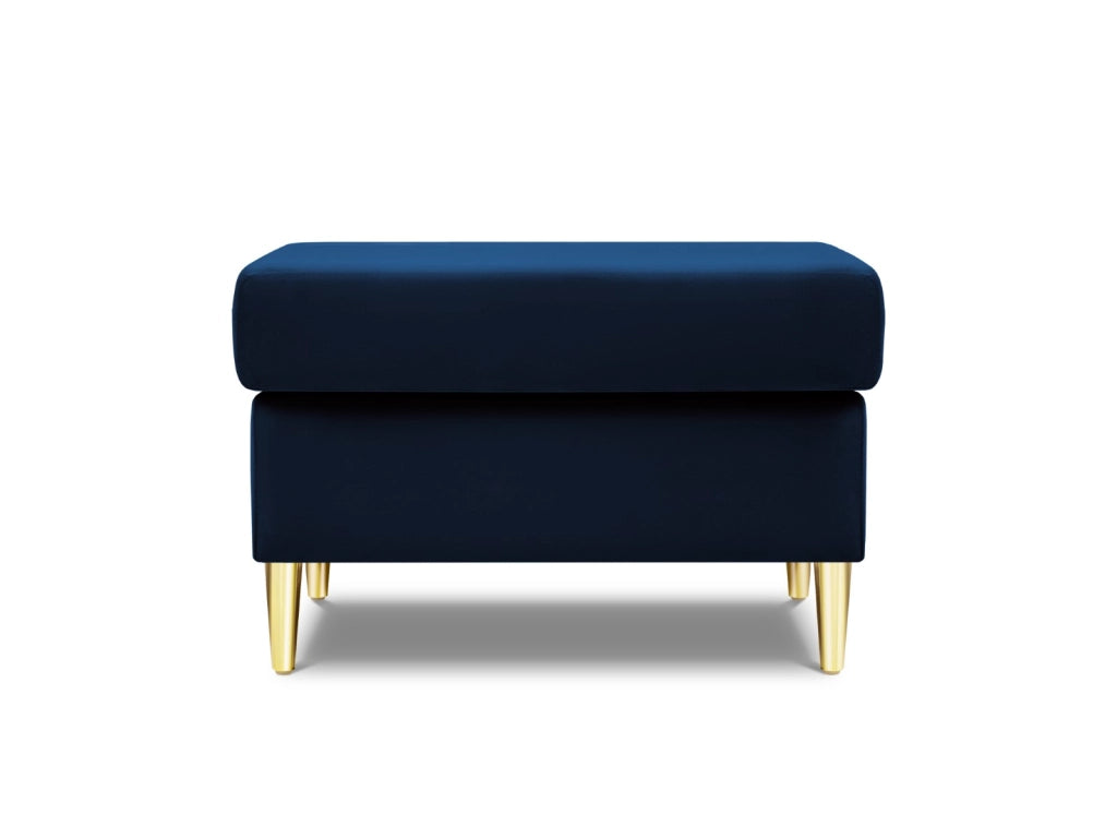 Cosmopolitan Design - Pouf "Kyoto" in velluto blu reale 