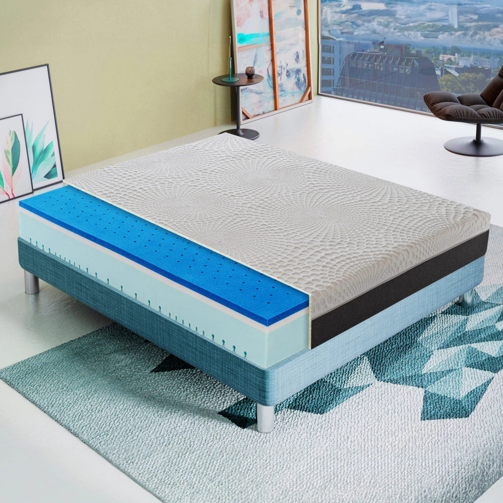 Materasso Singolo 80x190 in Memory Foam - 3 Strati - Sfoderabile - A zone differenziate - Ortopedico