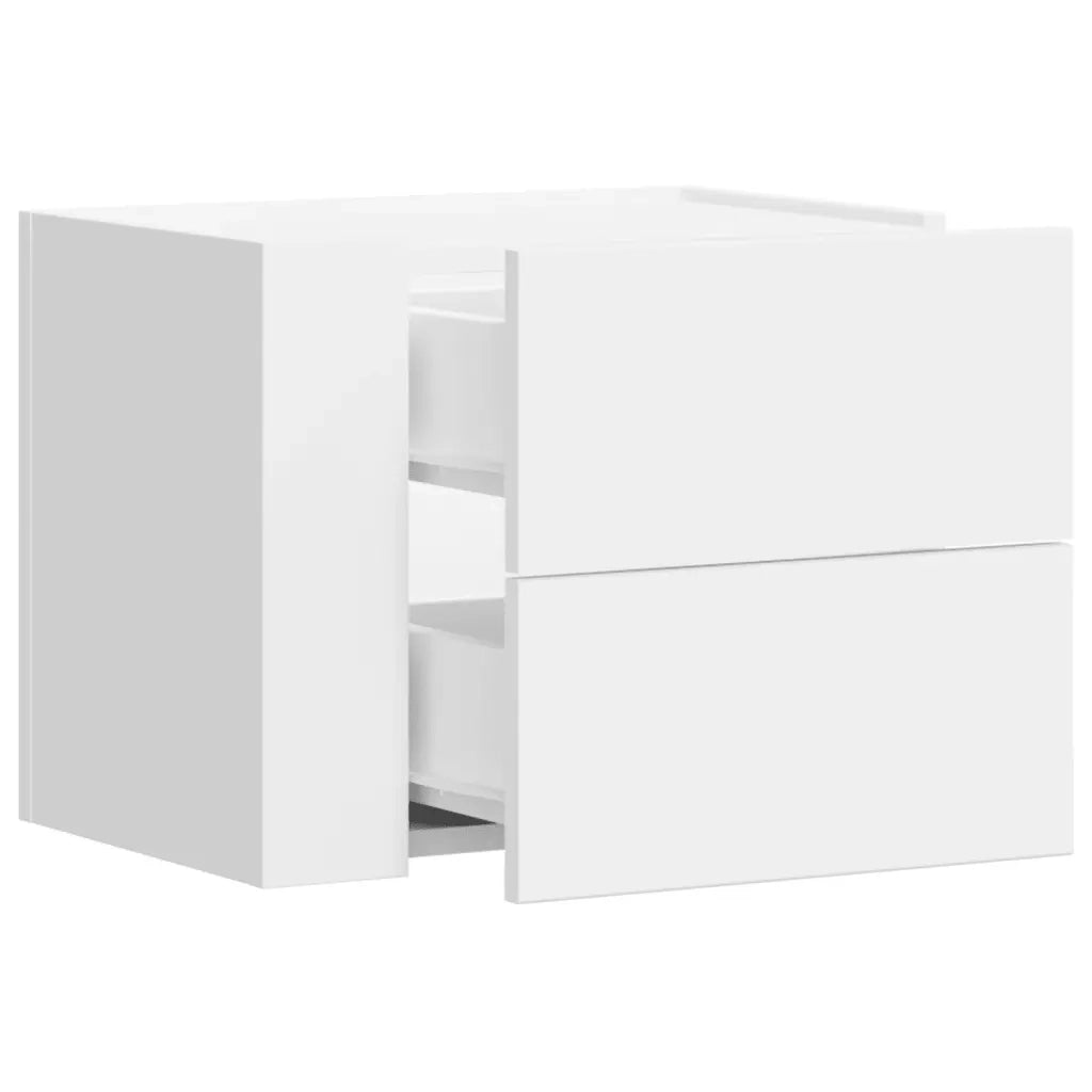 Comodino a Parete Bianco 45x30x35 cm 848325