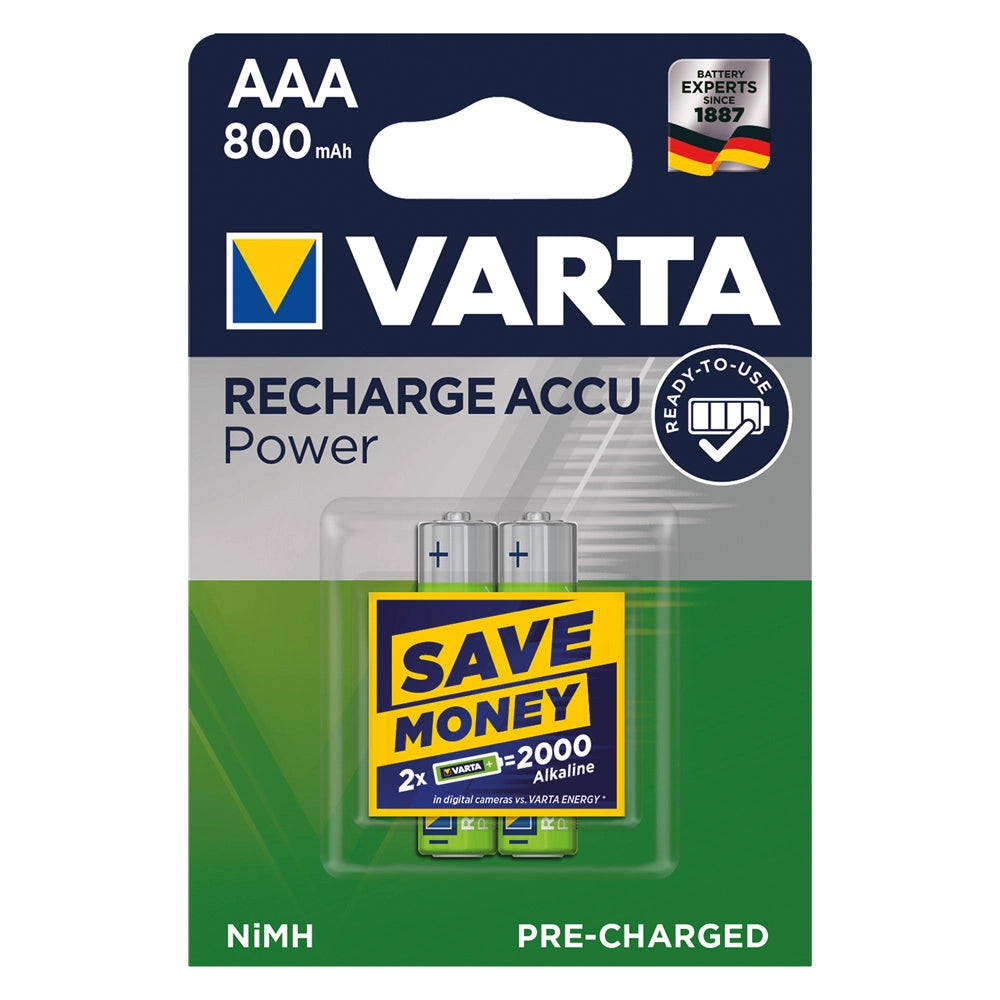 Pila ricaricabile NiMH AAA 800 mAh - 2 pz
