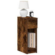 Comodini con Cassetto 2 pz Rovere Fumo 20x36x60 cm 858704