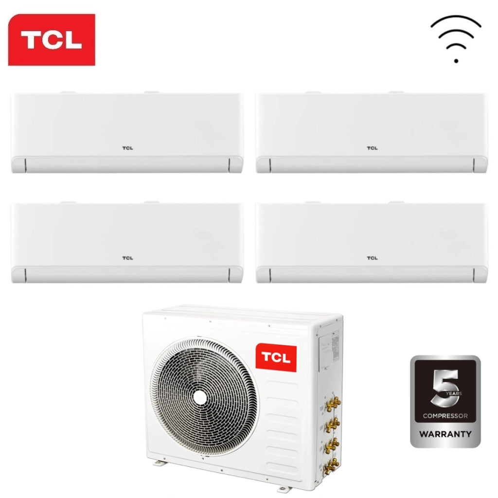 Condizionatore Quadri Split TCL BreezeIN P5 9+12+12+12 con MT3240 R-32 Wi-Fi Integrato