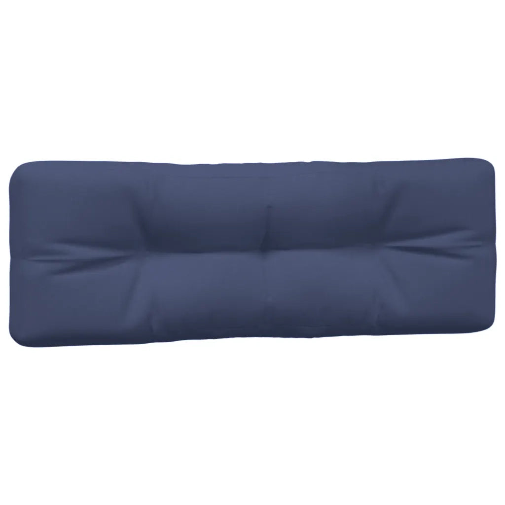 Cuscini per Pallet 2 pz Blu Marino in Tessuto 378150