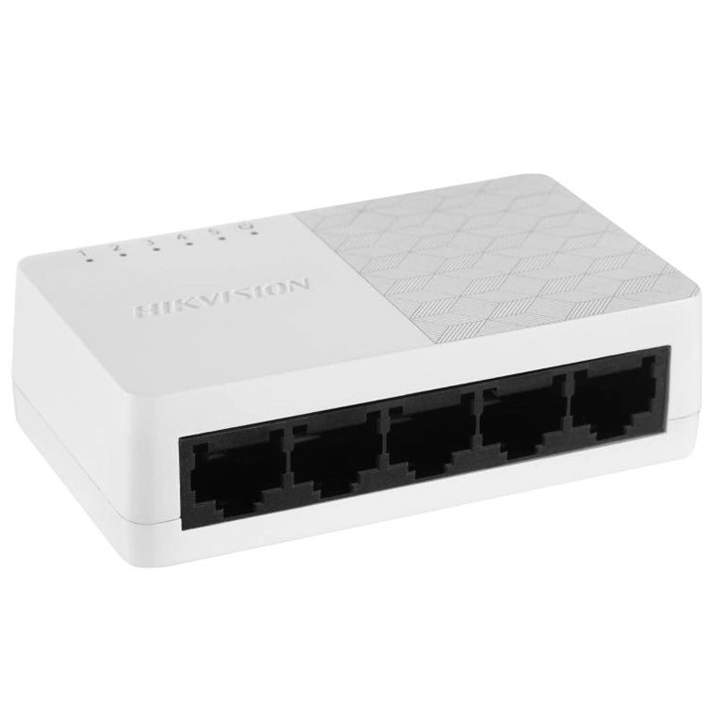 HIKVISION DS-3E0505D-O - SWITCH 5PT LAN DESKTOP 10/100/1000M RJ45 CASE PLASTICA