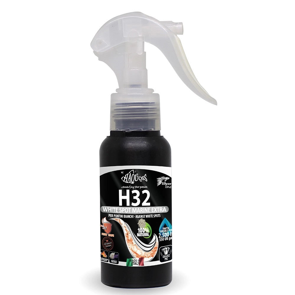 Haquoss H32 White Spot Marine Extra 100ml - estratto di pepe al 100% contro i puntini bianchi in acqua marina