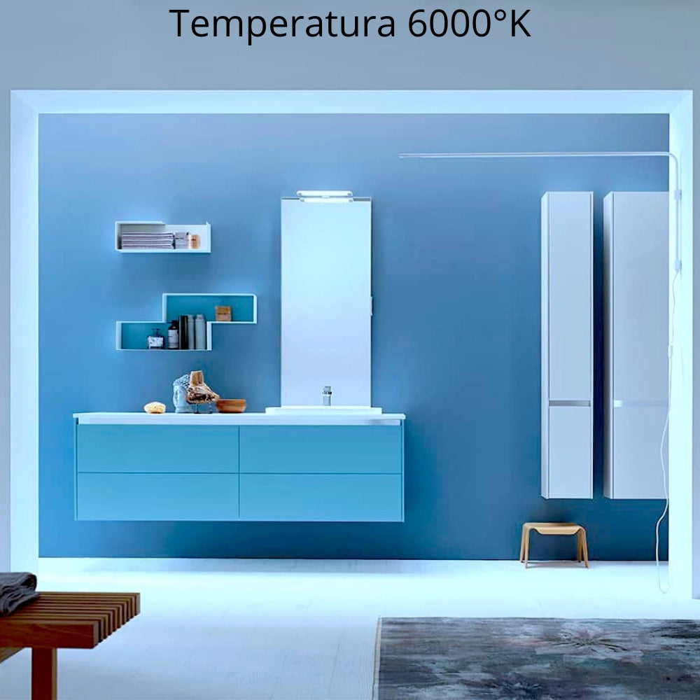 Tubo led t8 22watt 150cm vetro attacco g13 risparmio energetico 6000k pezzi 6