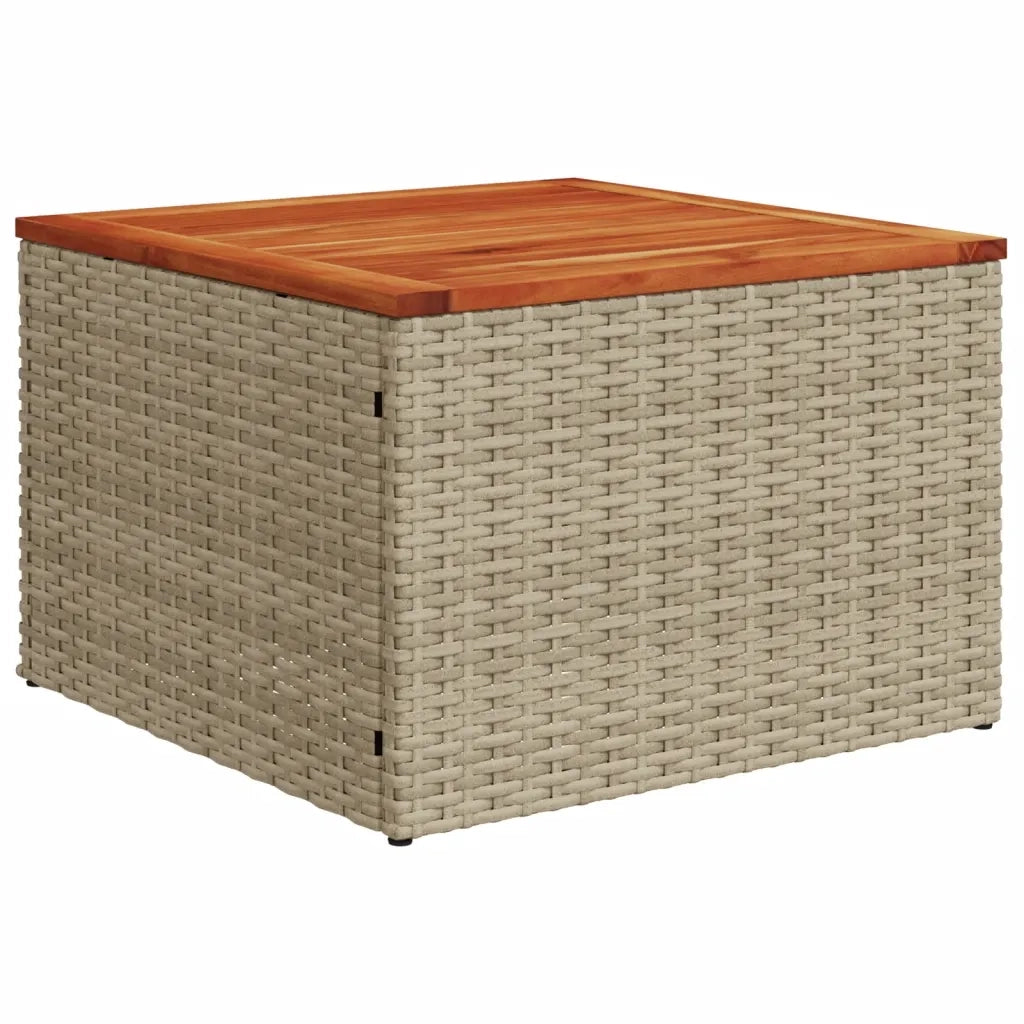 Set Divano da Giardino 4 pz con Cuscini Beige in Polyrattan 3227445