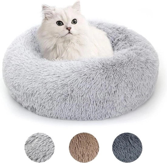 Cuscino da gioco per cani e gatti - Rond - Lavabile - Ø 50 cm - Grigio chiaro