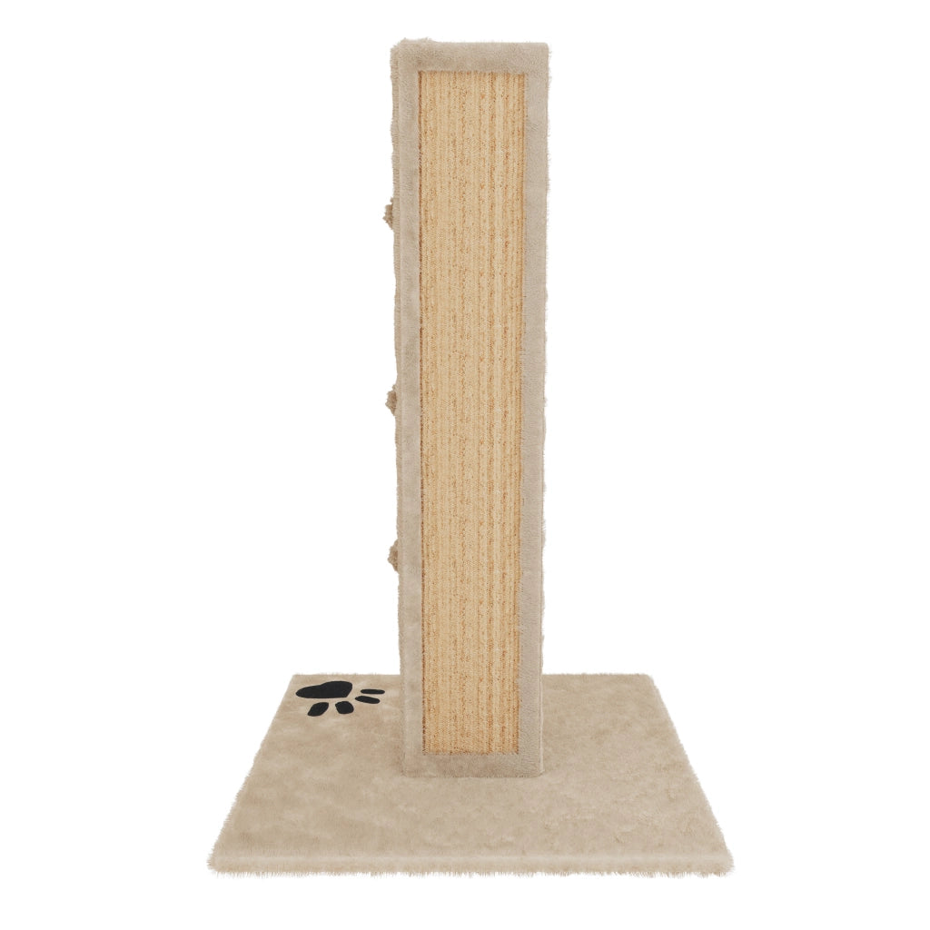 Albero per Gatto con Graffiatoio Cuccia Giocattolo Gatti Parco Giochi Tiragraffi in Sisal Naturale 80 x 45 x 45 cm Colore Beige Dixie