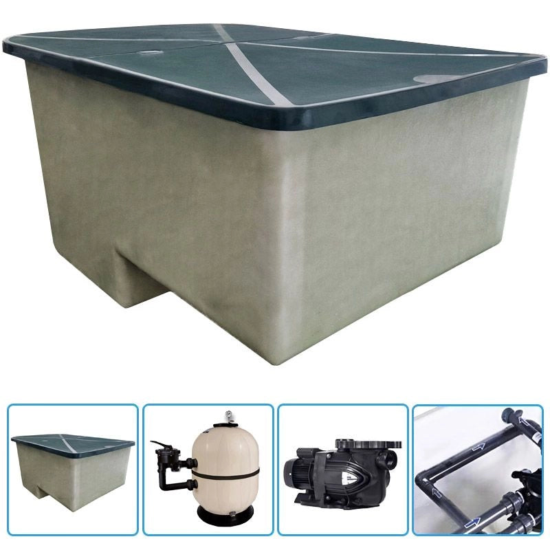 Locale Tecnico Piscina Preassemblato Doppio Side Xxl By Italika Da 35 M³/h Portata (m³/h): 35 m³/h