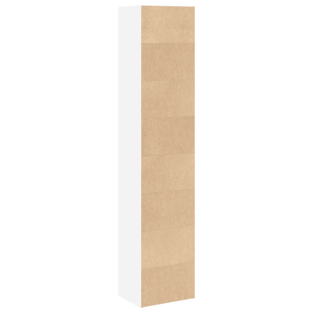Libreria Bianca 40x30x189 cm in Legno Multistrato 857885
