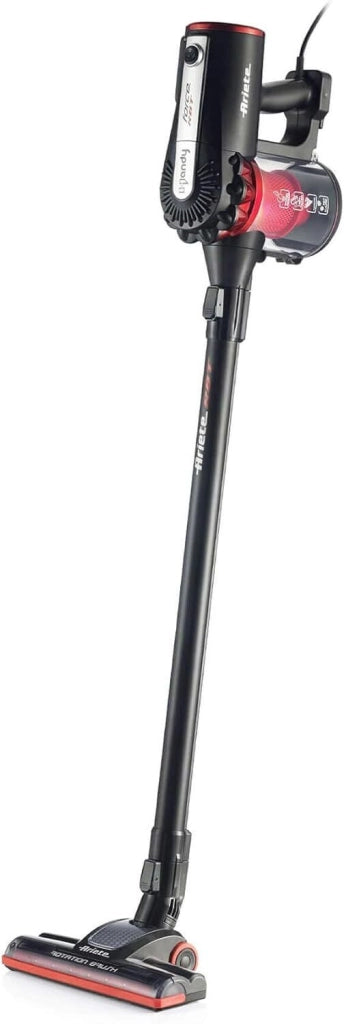 Ariete 2759 Handy Force RBT Aspirapolvere a Bastone 2 in 1 Ciclonica Senza Sacco Filtro HEPA 1L 600W colore Nero Rosso