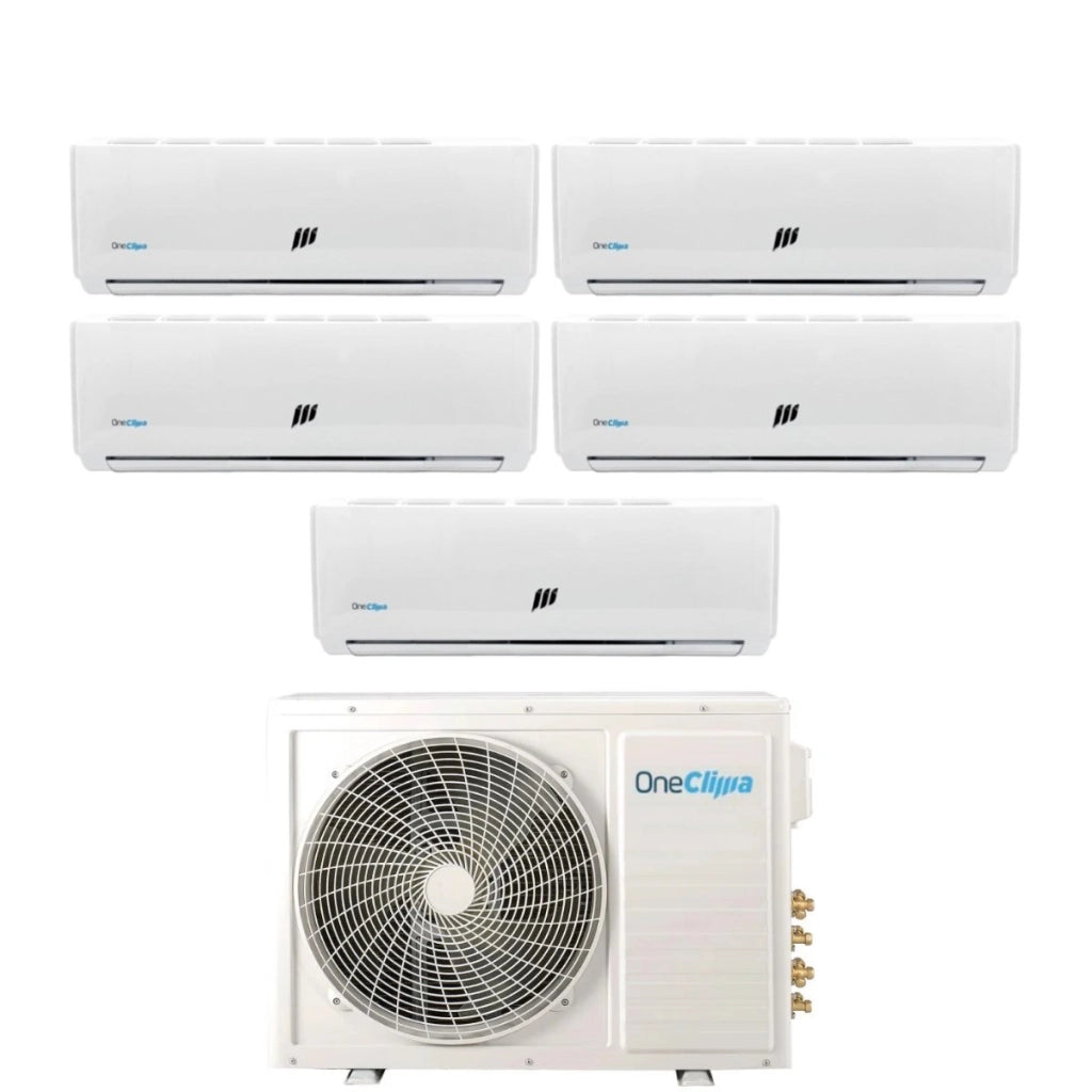 Condizionatore OneClima Penta Split Inverter serie PRO 12+12+12+12+12 con MLT42x5/Y24 R-32 Wi-Fi Optional 12000+12000+12000+12000+12000
