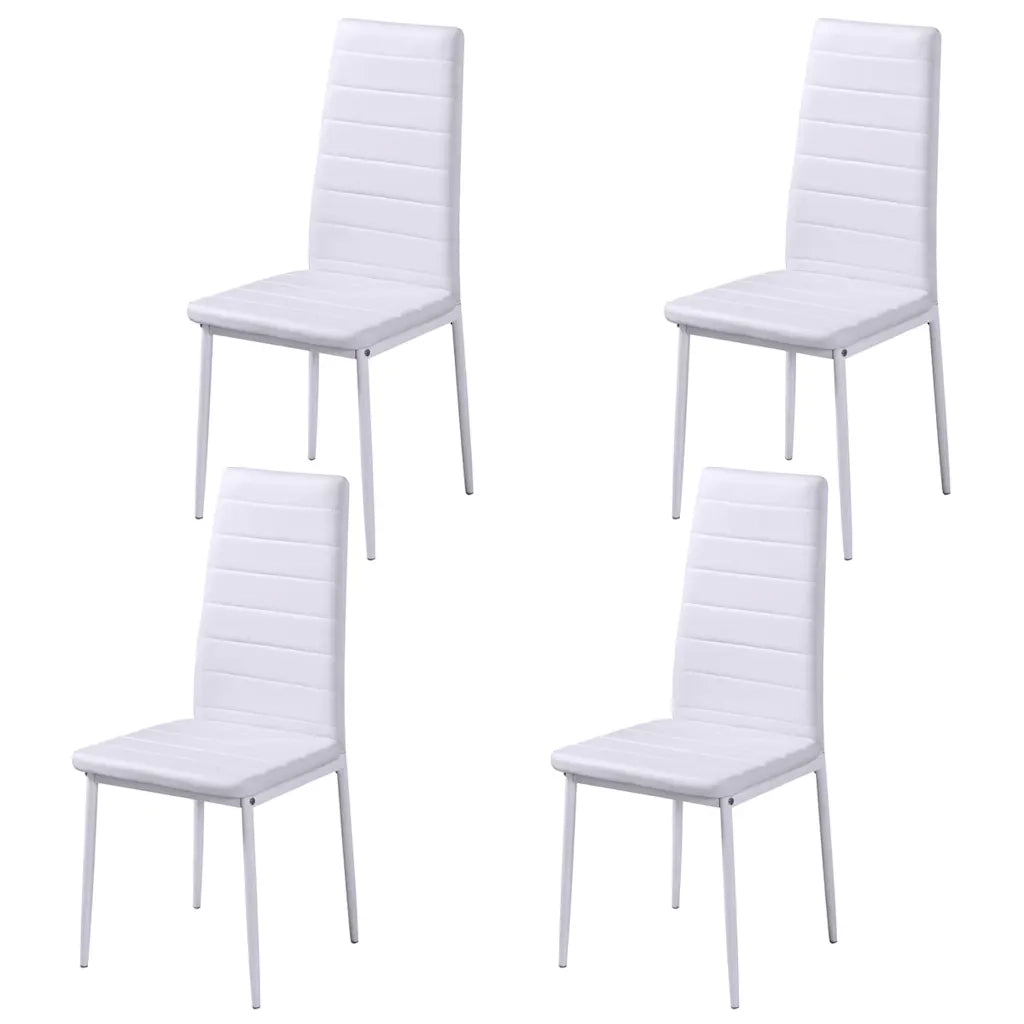 Set Tavolo da Pranzo 5 pz Nero e Bianco 242989