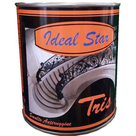 SMALTO ANTIRUGGINE 'TRIS' IDEAL STAR 0,750 lt - Verde Alpi - IDEAL STAR
