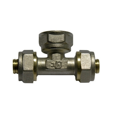 RACCORDO A TEE FEMMINA DFX PER MULTISTRATO- Diam. 1/2 x 16- IKARO- pezzi 10