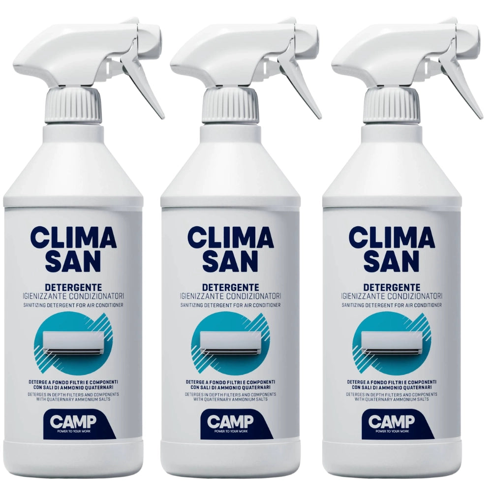 Camp climasan detergente per filtri e componenti climatizzatori 750 ml 3 pezzi