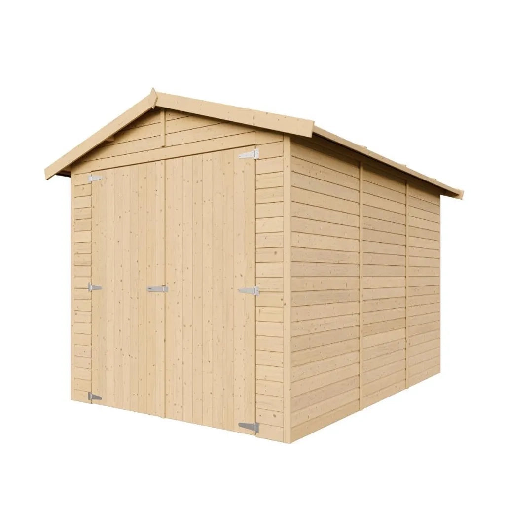 Garage in legno naturale A222x320x244 cm/6 m2 - TIMBELA M105