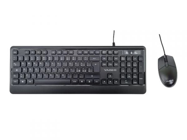 KIT EXCLUSIVE TASTIERA + MOUSE CON FILO - NERA (MY539)