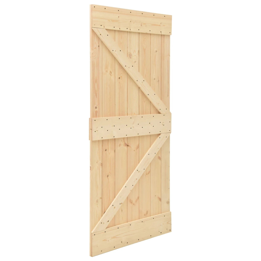 Porta NARVIK Naturale 90 x 210 cm Legno di pino solido 351043