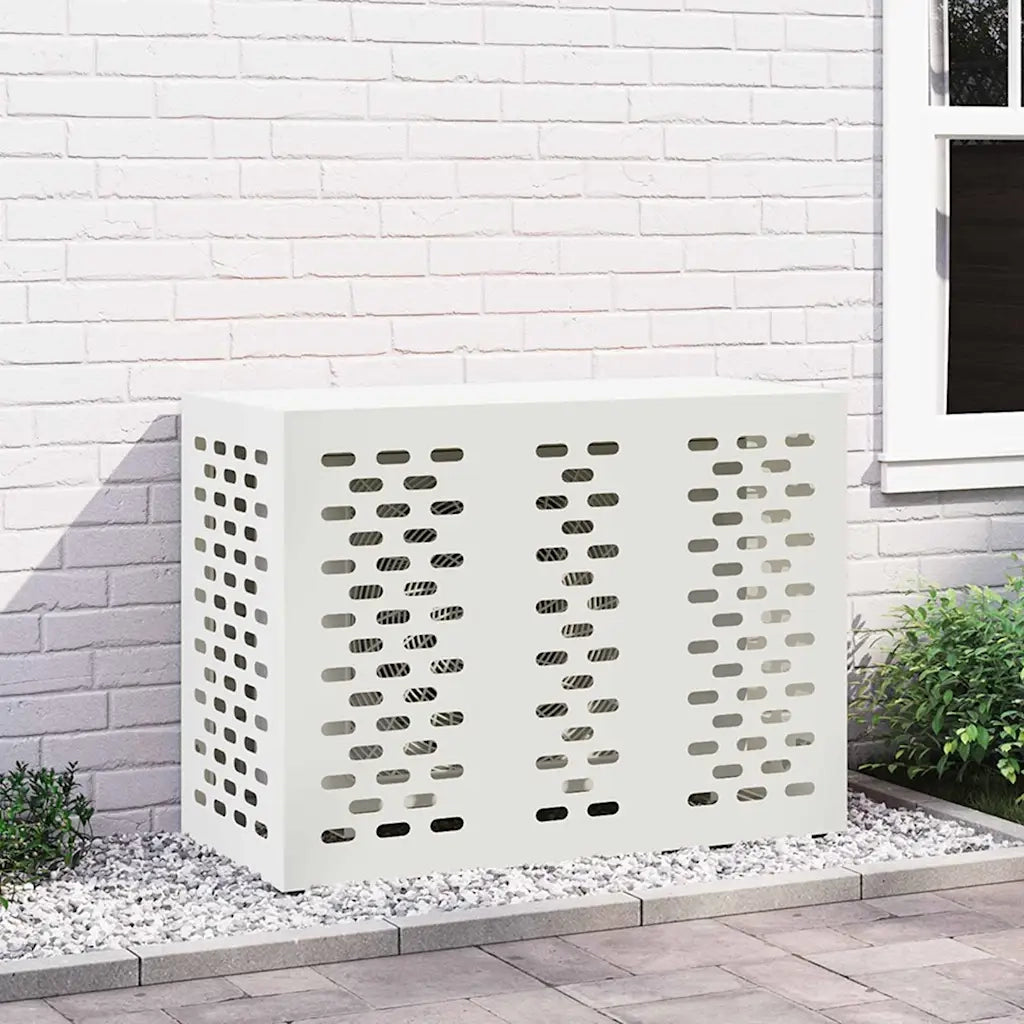 Copertura per condizionatore d'aria Bianco 110 x 50 x 80 cm 865905