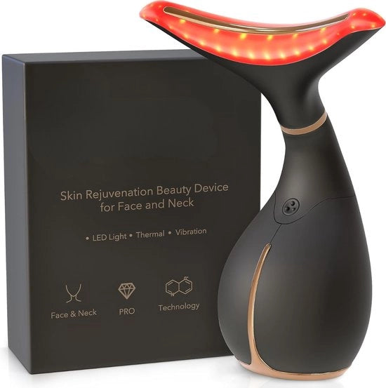 Apparecchio per il rinnovamento della pelle - Apparecchio per il lifting facciale - Maschera per il viso LED - Cura del viso - Anti rughe - Rafforzamento della pelle - Facile da utilizzare