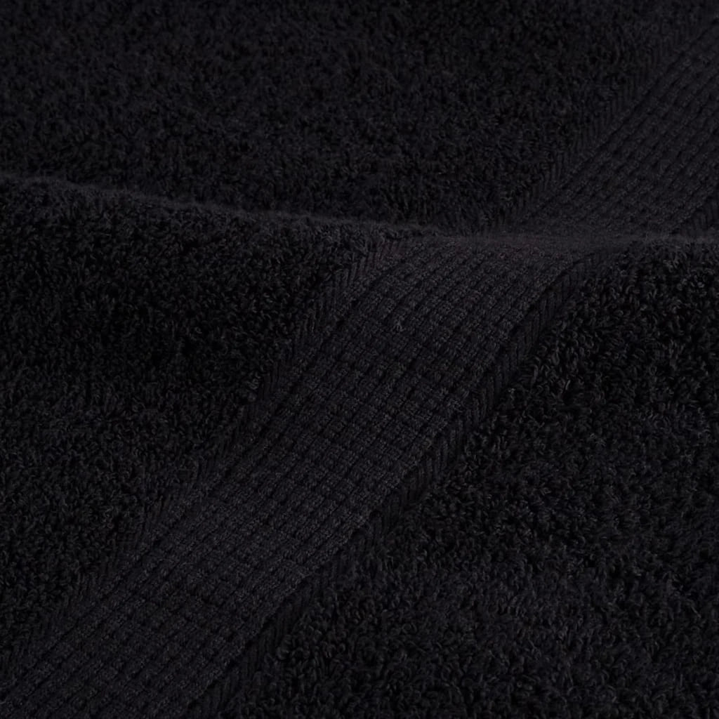 Asciugamano per Ospiti SOLUND 10 pcs Nero 15 x 21 cm 550 gsm 137418