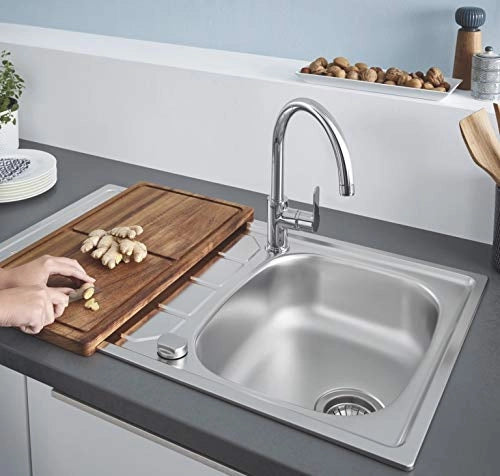 Monocomando per Lavello con Bocca Girevole Bauedge Grohe Cromo