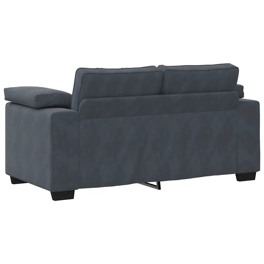 Set di Divani 3 pz con Cuscini Grigio Scuro in Velluto 3324668
