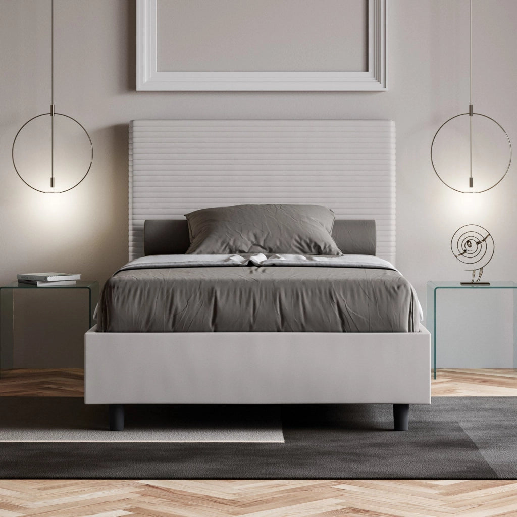 Letto Matrimoniale 160x190 cm con Rete Focus Bianco