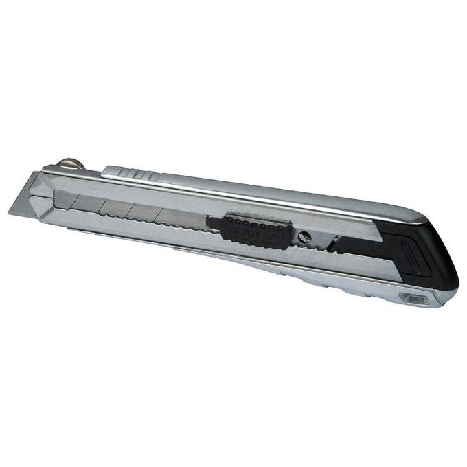 Stanley 0-10-820 Taglierino Nero, Acciaio inox Taglierino a lama retrattile