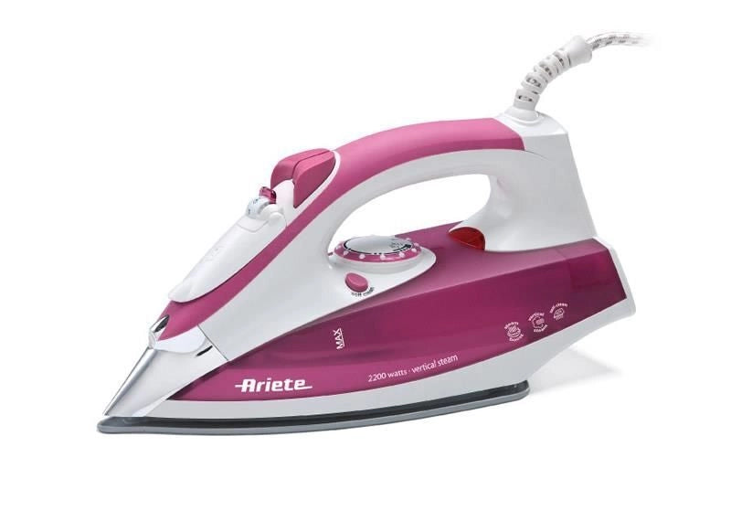 Ariete 6215 ferro da stiro Ferro a vapore Acciaio inossidabile 2200 W Porpora, Bianco