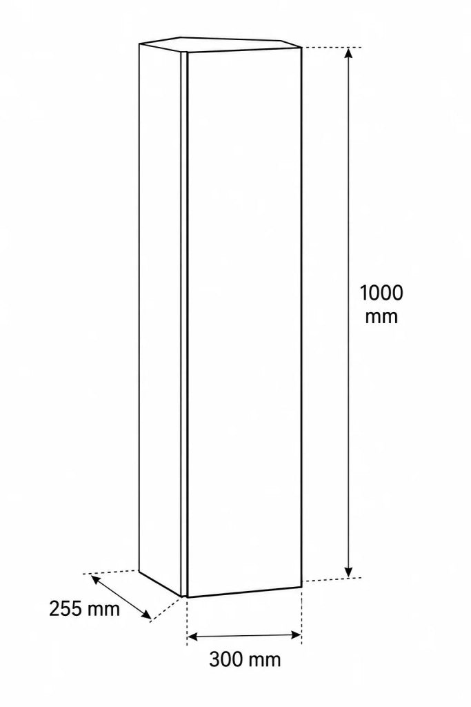 Mobile bagno componibile FORMENTERA con modulo da 120 cm, doppio lavabo e colonna, senza specchio