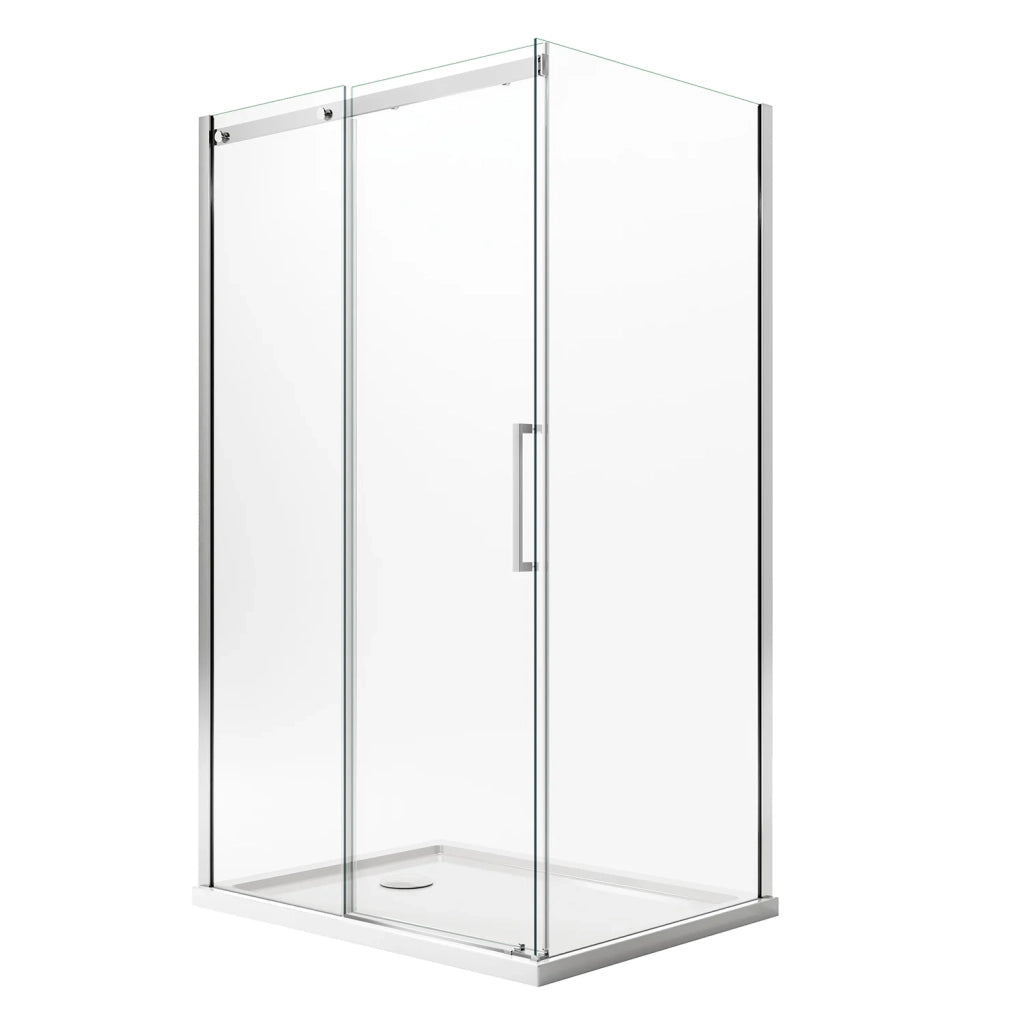 Box Doccia 70x120CM H200 Vetro Trasparente 8mm Versione Sinistra con EasyClean mod. Prime Duo 1 Anta