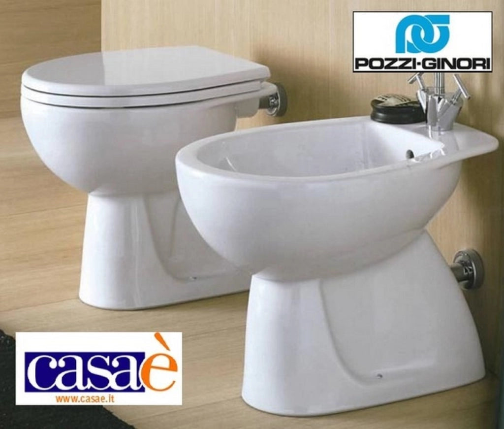 Vaso Wc Colibri 2 Bianco Scarico A Pavimento Senza Sedile Pozzi Ginori - Geberit