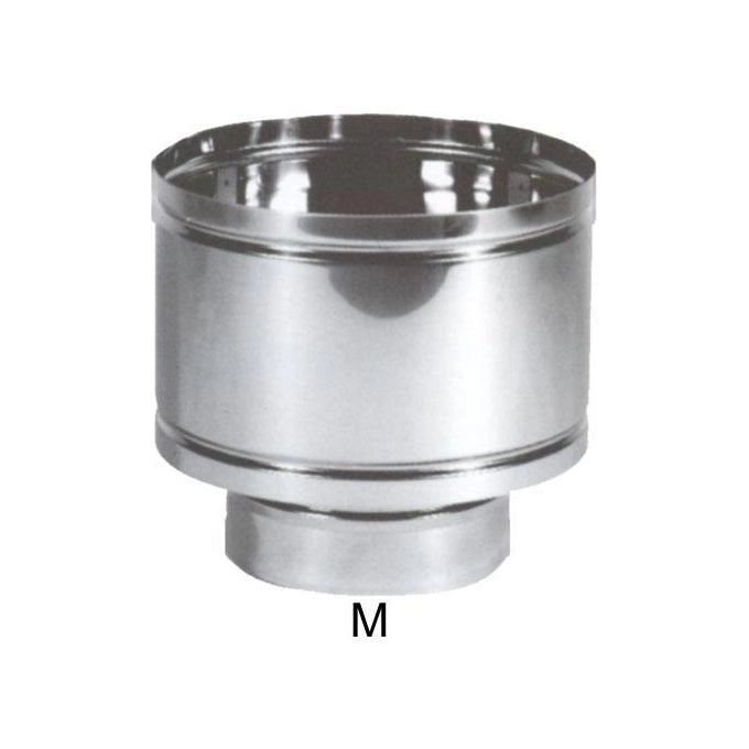 MARAL INOX 13 TERMINALE PARAVENTO INOX Aisi 316L V2 Monoparete colore Argentato