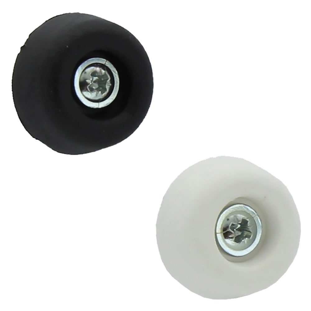 SOTTOSEDIA CONICO CON VITE mm 30 - colore bianco- 100 pezzi