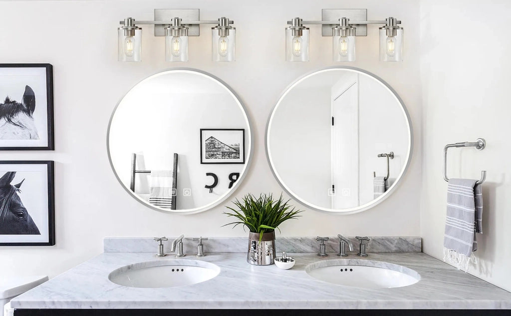 Specchio Led 50cm Mmj Brush Silver