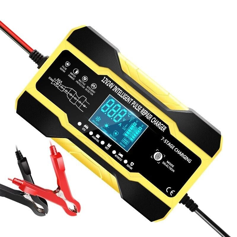 Caricabatteria intelligente 12V 24V ripara batterie auto moto camion DW2023