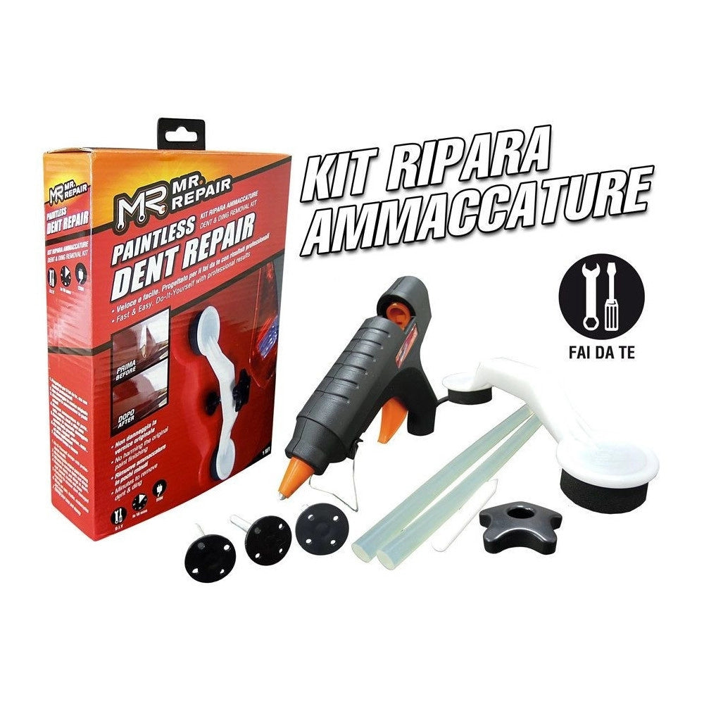 Trade Shop - Ripara Botte Auto Kit Ammaccature Bozzi Carrozzeria Pops A Dent Bang Bolle -