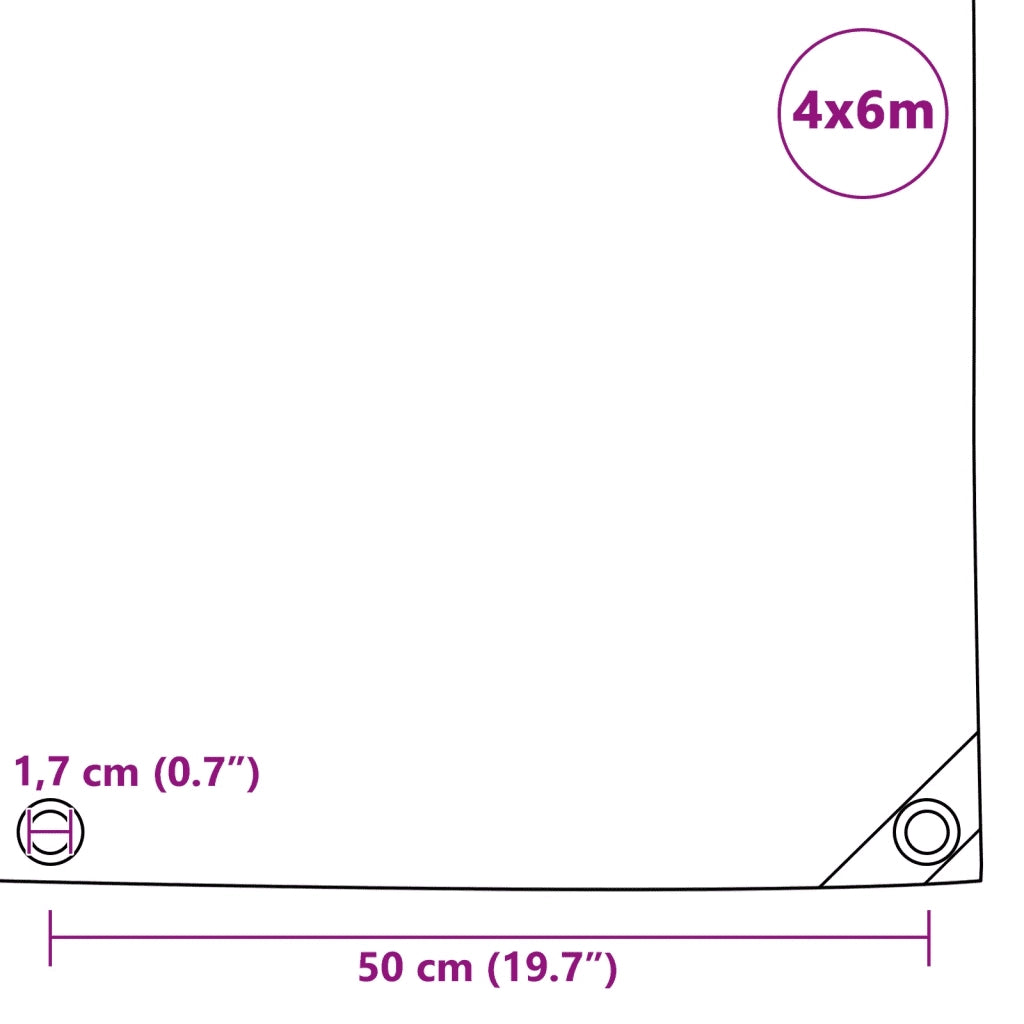 Telone 650 g/m2 4x6 m Grigio