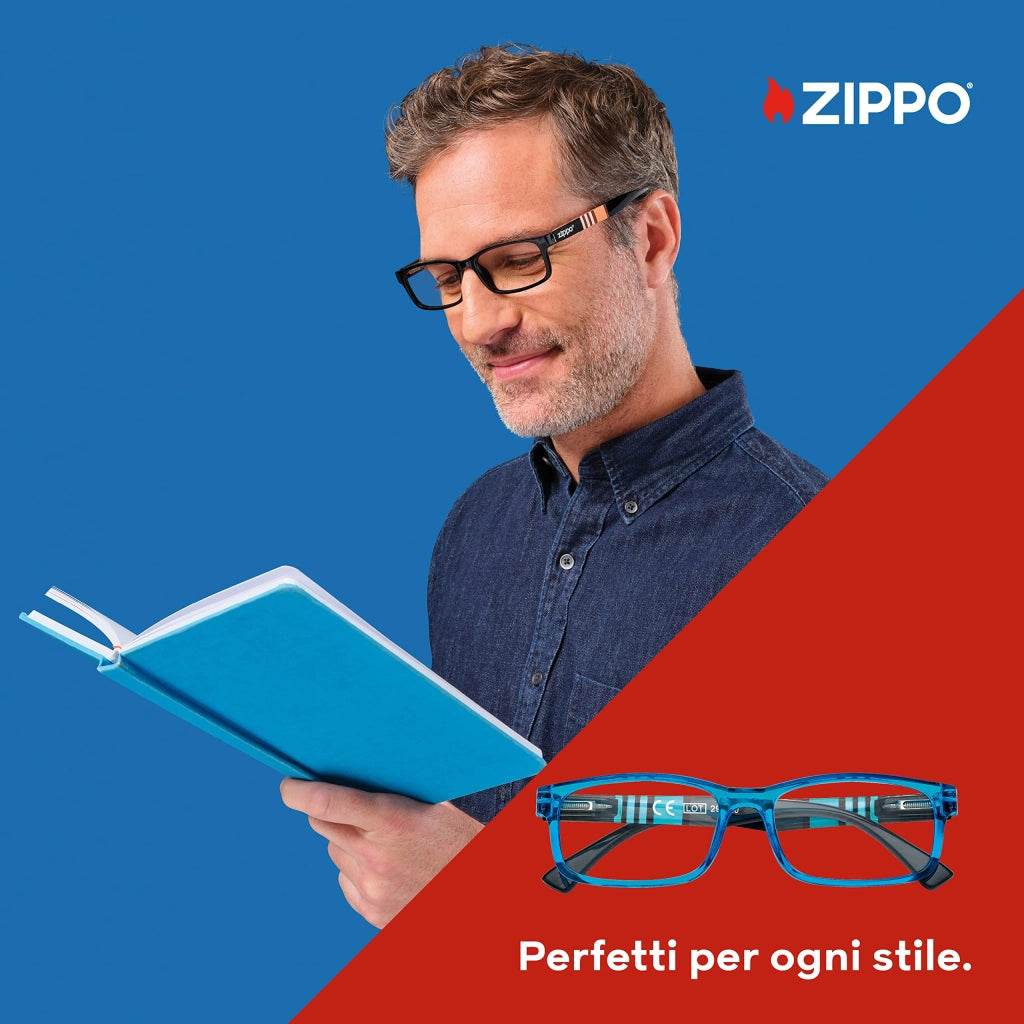 Occhiale Lettura con 1,5 B25 BLU150 Zippo 2 Pezzi