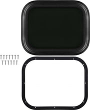 Porta Caravan Vasto Spessore Rond Angolo 450 X 300 Mm - Impermeabile Nero - Anello - Caravan - Spessore del Pannello 26‑31 mm .