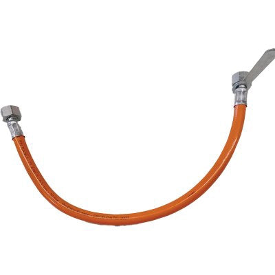 TUBO GAS GOMMA X CENTRALINE + CHIAVE - GOMMA 1/2F CM 100- 2 pezzi