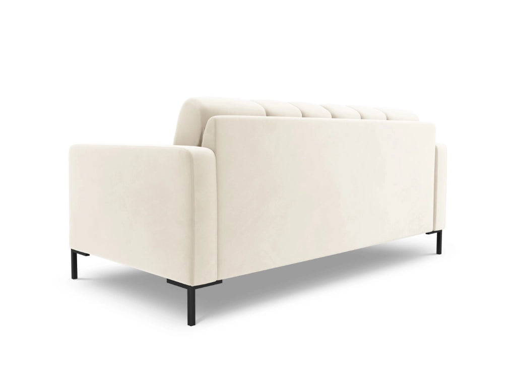 Cosmopolitan Design - Divano "Bali" 2 posti in velluto beige chiaro 