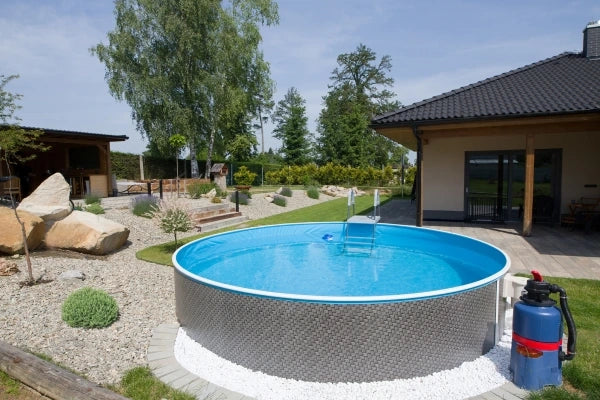 Azuro - 5,0 x 1,2 m, RATTAN, senza scala e filtro, con fori fuori asse